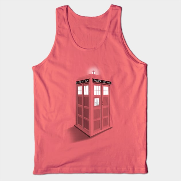 3D TARDIS Tank Top by SOULTHROW